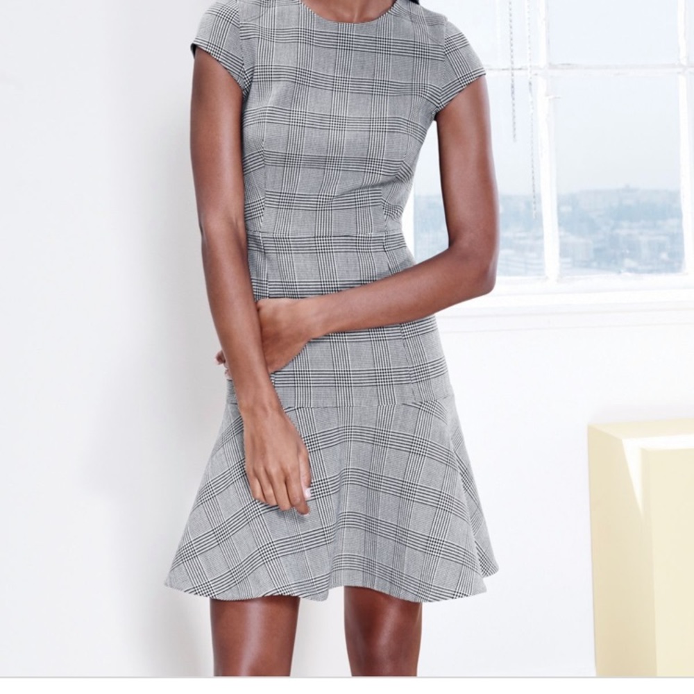 JCrew Glen Plaid Cap Sleeve Dress Size 0